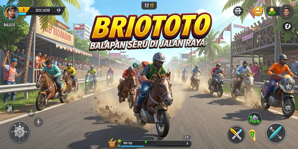 Tampilan balapan yang mendebarkan di BRIOTOTO.