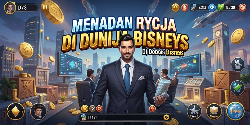 Tangkapan layar D73 yang menunjukkan keseruan gameplay Tycoon.