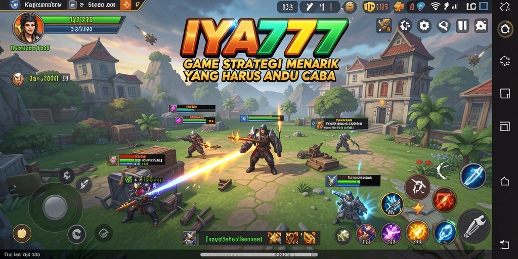 Tampilan gameplay IYA777 dengan aksi strategi yang mendebarkan.