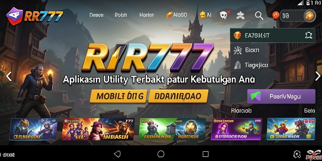 Screenshot utama RR777 menampilkan antarmuka pengguna yang intuitif dan fitur pengingat.
